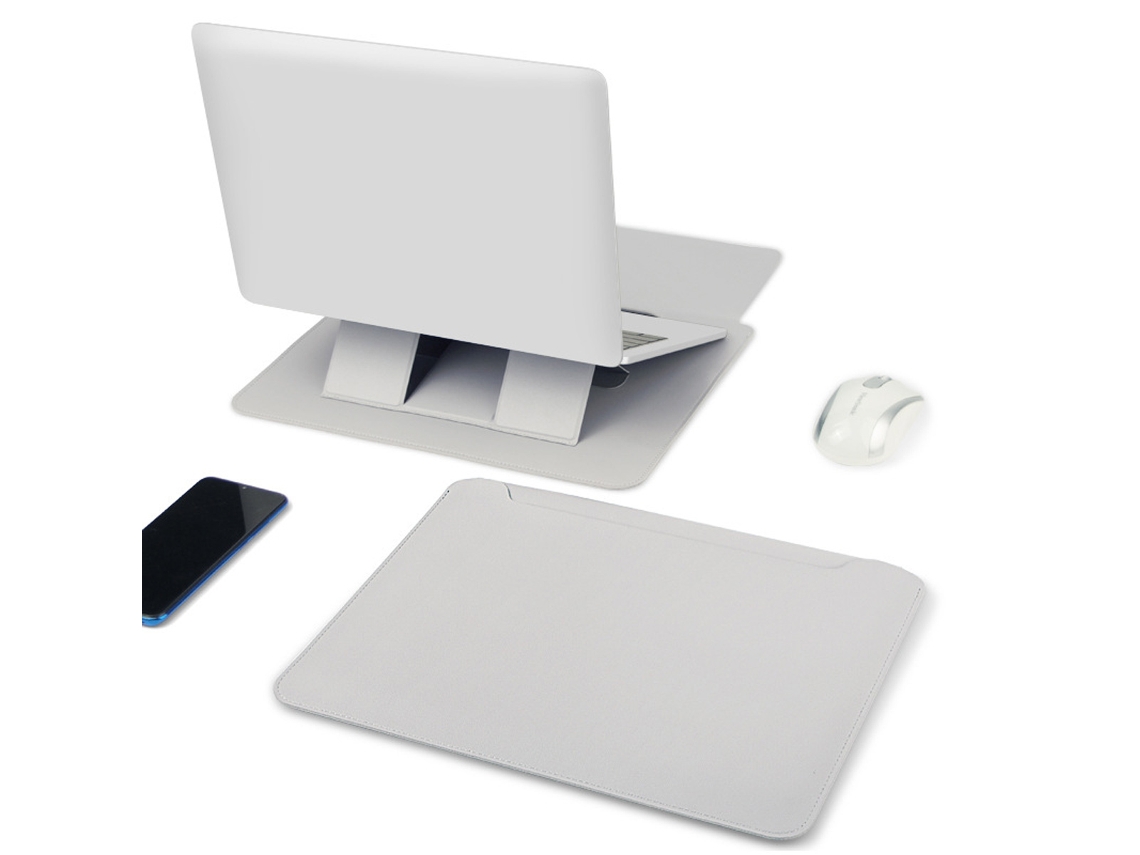 KOFIHETY Suporte De Mesa Dobrável Para Tablet E Notebook Em Couro Artificial