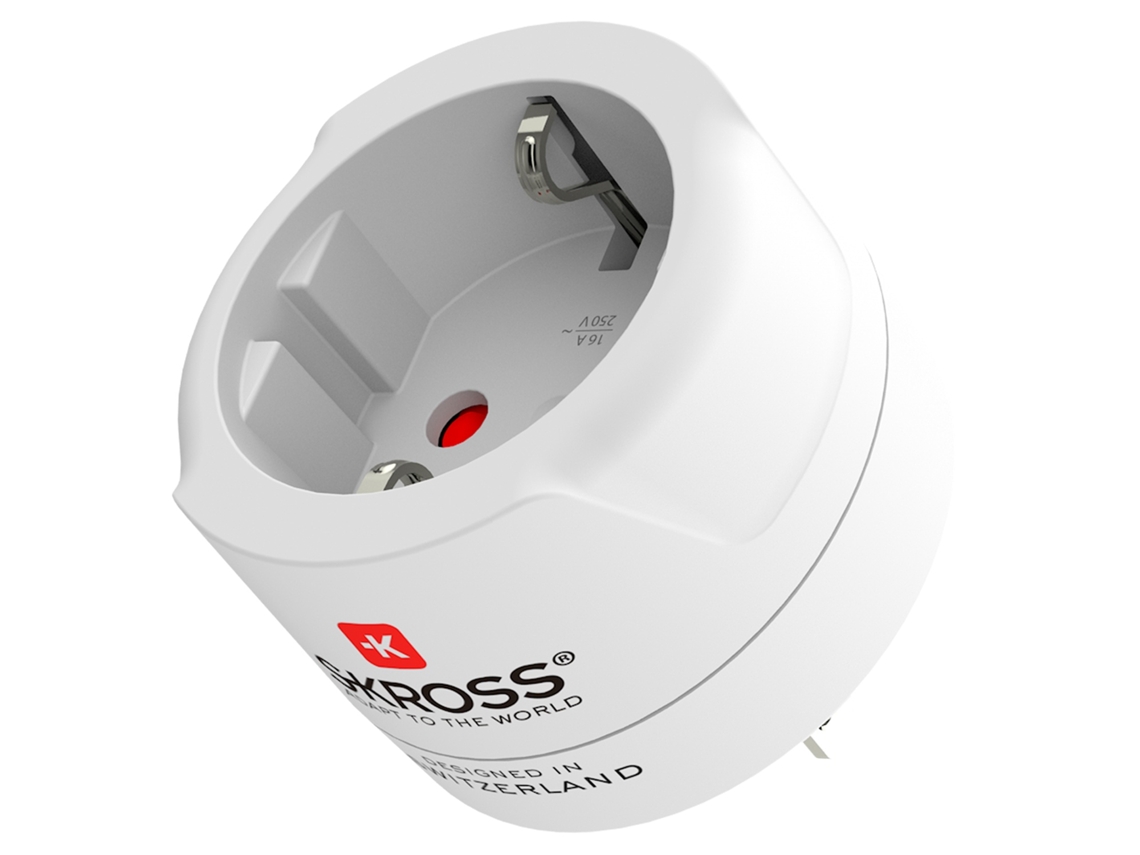 Adaptador de Tomada Ue para Eua com Aterramento, para Uso em Vários Países AQUAFORGE