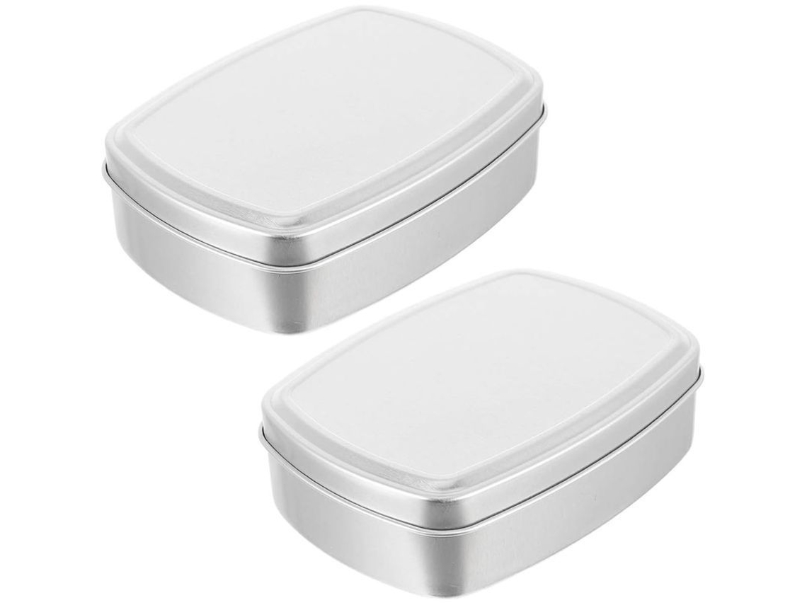 2026-set De 2 Caixas De Sabão De Alumínio Com Tampa, Portáteis Para Viagem E Lar, 150ml