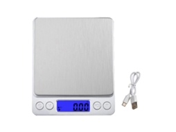 Balança De Cozinha Digital Com Carregamento Usb, Alta Precisão, Função Tara, Balança Eletrônica, Tela Lcd, 2 Bandejas, Balança Par Aquaforge