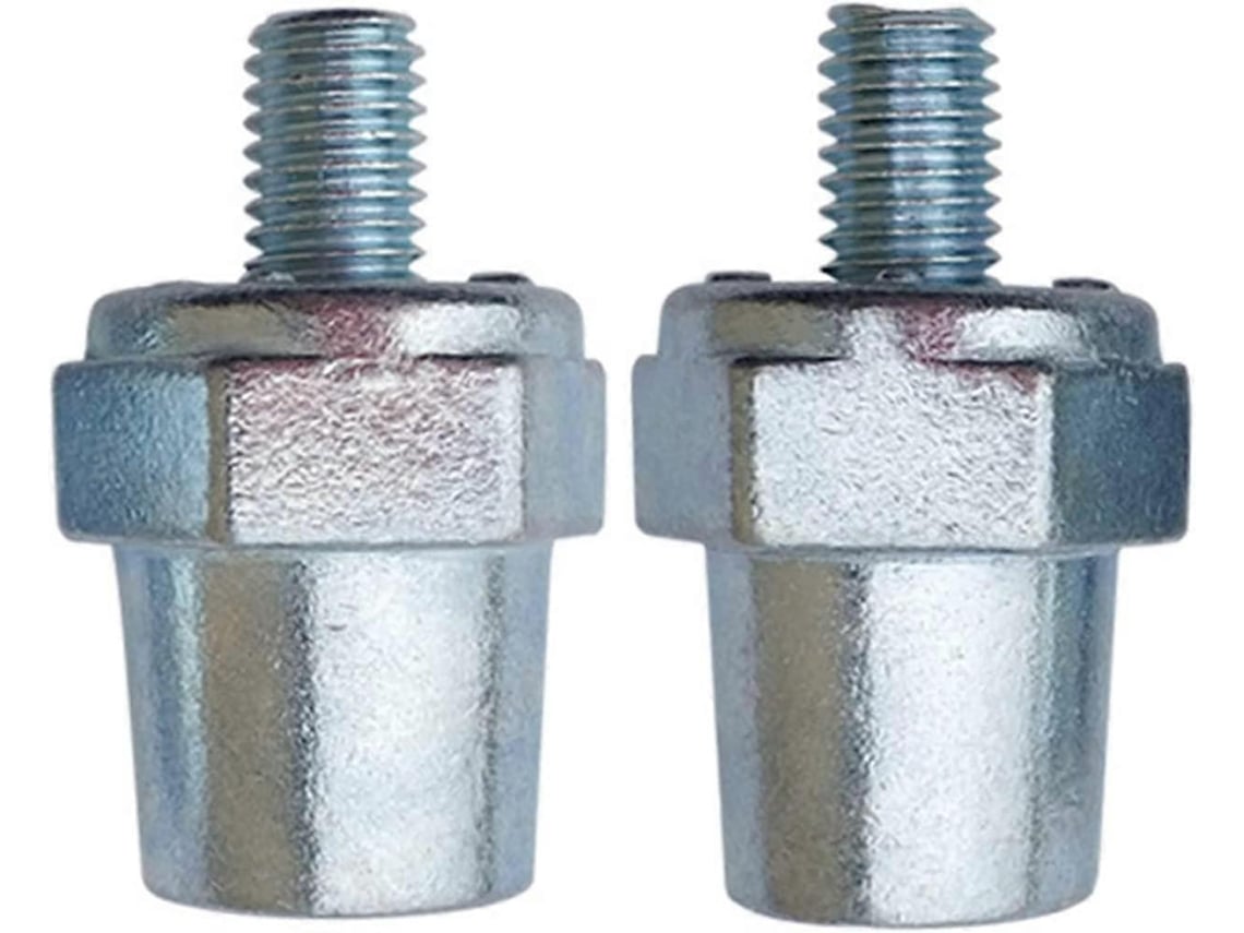 2 conectores de terminal de bateria universal, positivo e negativo, resistente à corrosão, prata, 17/19mm, 15/17mm
