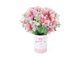 Laxiscreed Cartão De Saudações Lily Pop-up Bouquet Para Presentes E Decoração