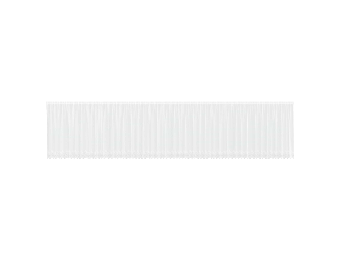 Maison Exclusive - Cortina De Renda Com Cortinas Branco 1200 X 140 Cm Poliéster