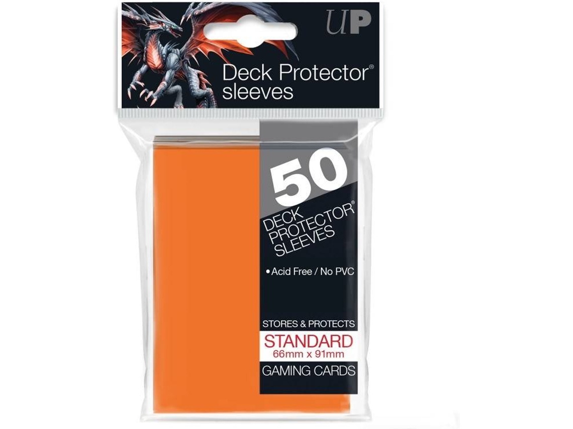 Conjunto de 50 Capas para Cartas ULTRA PRO (Laranja)