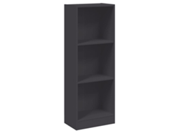 Book Cabinet, Book Cabinets Vidaxl Cinzeto Madeira Processada (40 X 24 X 109 Cm)