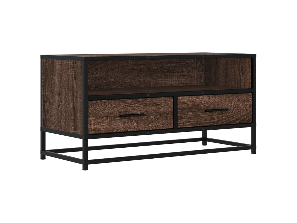 Tv Cabinet, Tv Cabinets Vidaxl Marrom Madeira Processada (n/a)