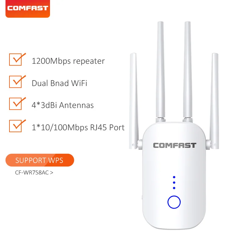 (5ghz 1200mbps 762) Amplificador De Sinal Sem Fio, Antena, Roteador De Banda Dupla, Padrão Europeu
