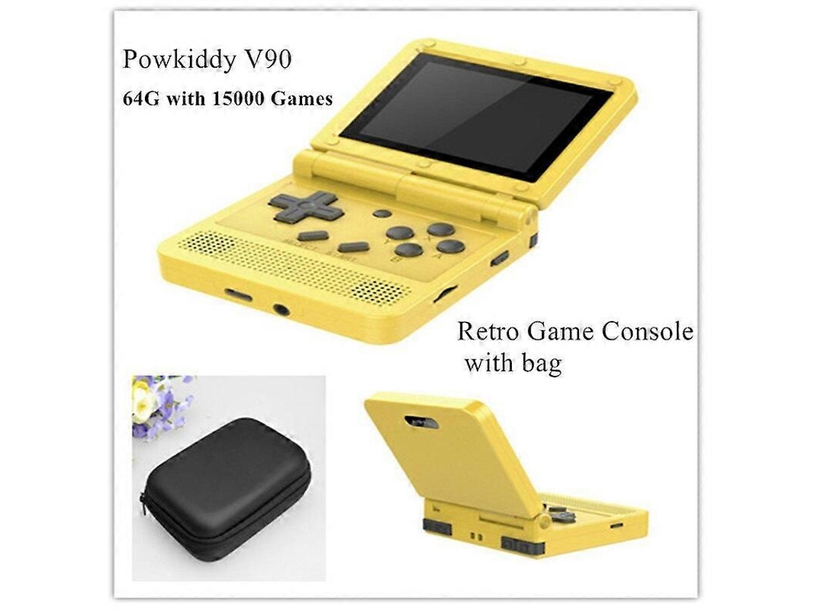 V90 3.0 Polegadas Tela Ips Console De Jogos De Código Aberto 64 Gb Mini Bolso Retro Console De Videogame Portátil Caixa De Jogos Ly Ebike