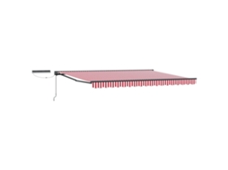 Conjunto 1 Toldo Retrátil Elétrico Vidaxl Antracite Alumínio (4 × 3,5 M)