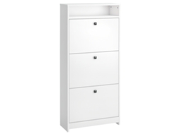 Sapateira com 3 Compartimentos Rebatíveis e Prateleira (60×24×132cm) DECORALAR TECH