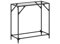 Console Table, Console Tables Vidaxl Transparente Aço (80 X 35 X 81 Cm)