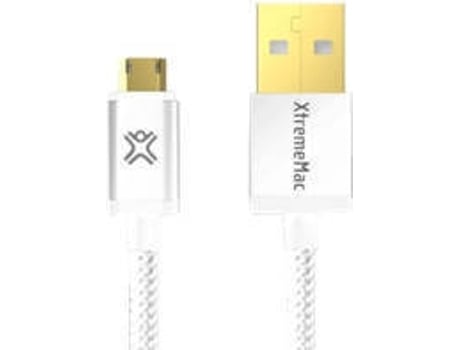 Cabo de Dados XTREMEMAC (USB A - Micro USB - 1.2 m - Branco)