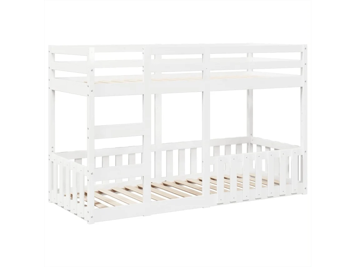 Beliche 90x190 Cm Madeira de Pinho Maciça Branco MAISON EXCLUSIVE