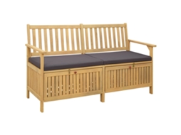 Vidaxl Banco De Arrumação 2 -seater 148 X 63 X 84 Cm Retangular