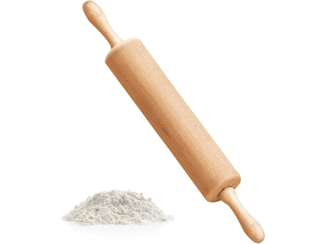 Rodillo Profesional 2025 De Madera De Haya Sólida, Ideal Para Masas De Pizza Y Pasteles