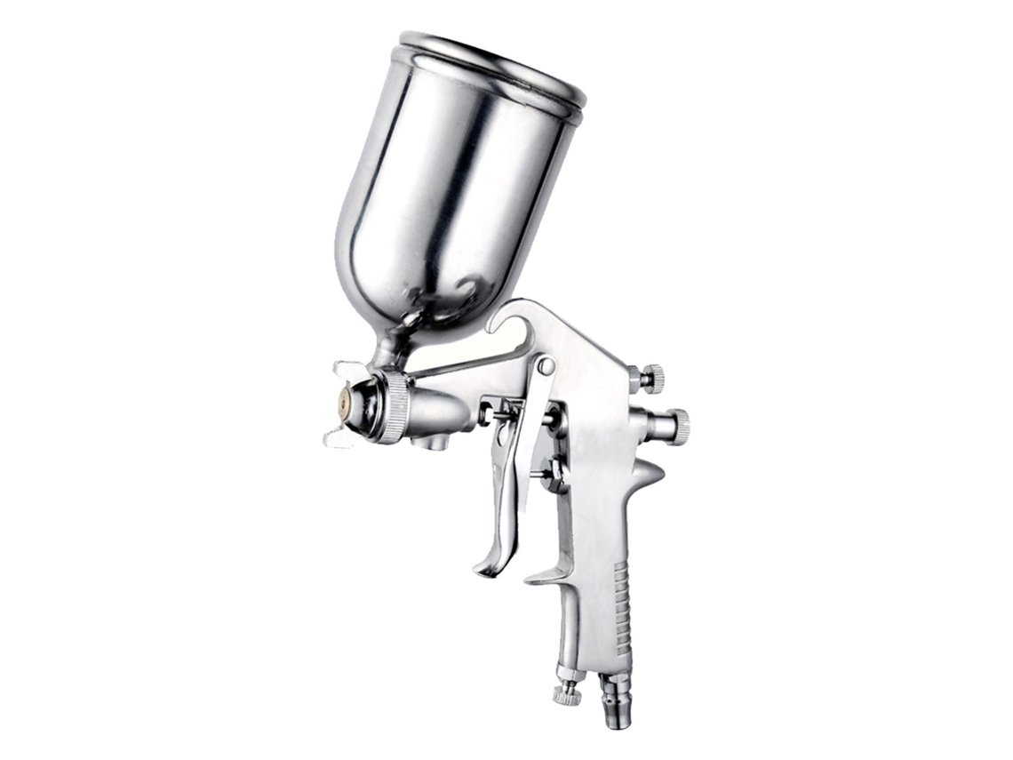 Pistola De Pintura Neumática Com Copa Superior De 400ml Para Pintura De Móveis, Carros E Lar