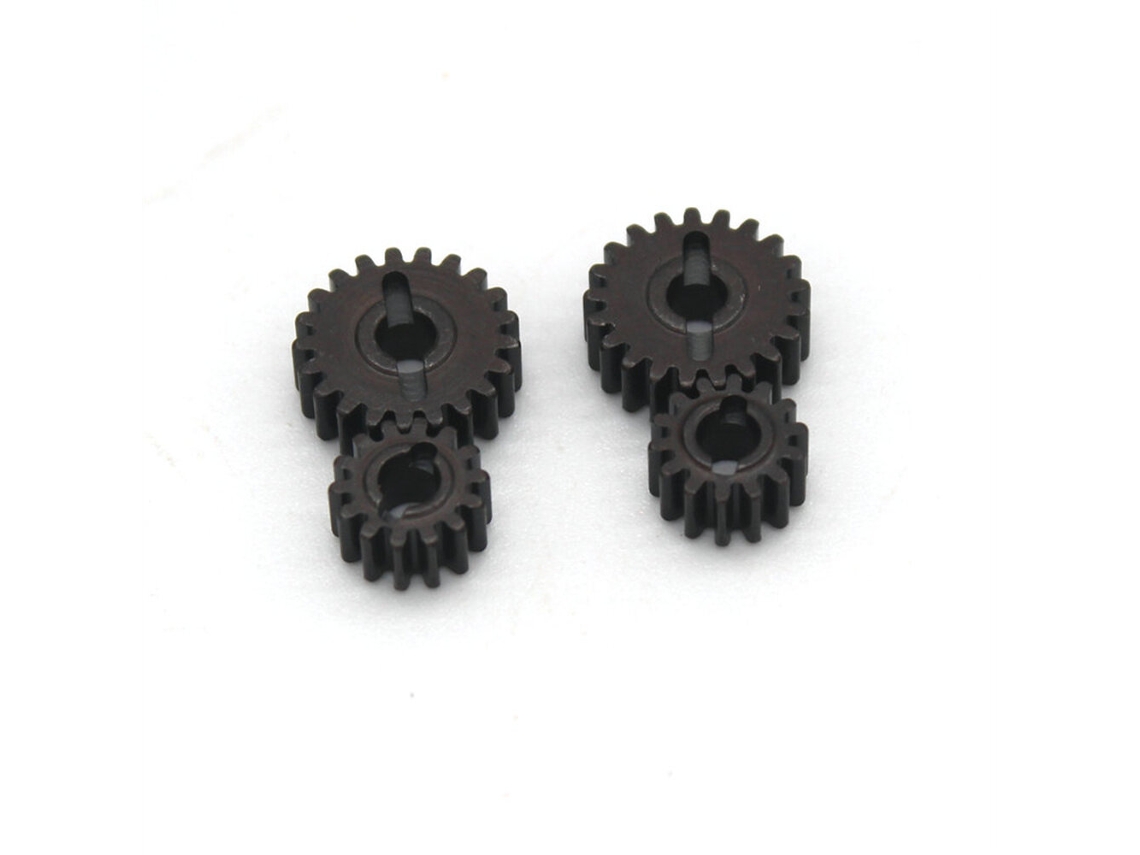 Conjunto de Engrenagens Metálicas Melhoradas para o Modelo de Automóvel Rc Fms Fcx24 12401 Power Wagon 1/24 Peças de Substituição MDUG