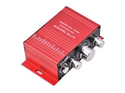 Amplificador Estéreo Hi-fi Potente De 12v Com 2 Canais E Graves Potentes