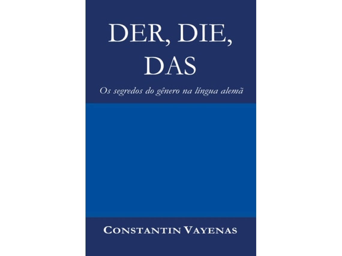 Livro Der, Die, Das De Constantin Vayenas (português)