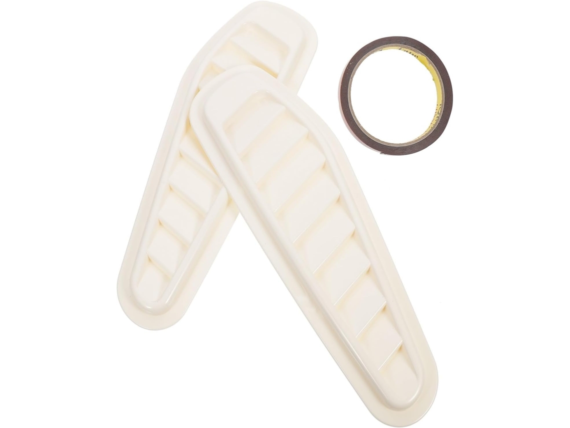 Adesivo De Entrada De Ar Para Capô Branco, Fácil De Aplicar, Criativo E Elegante.