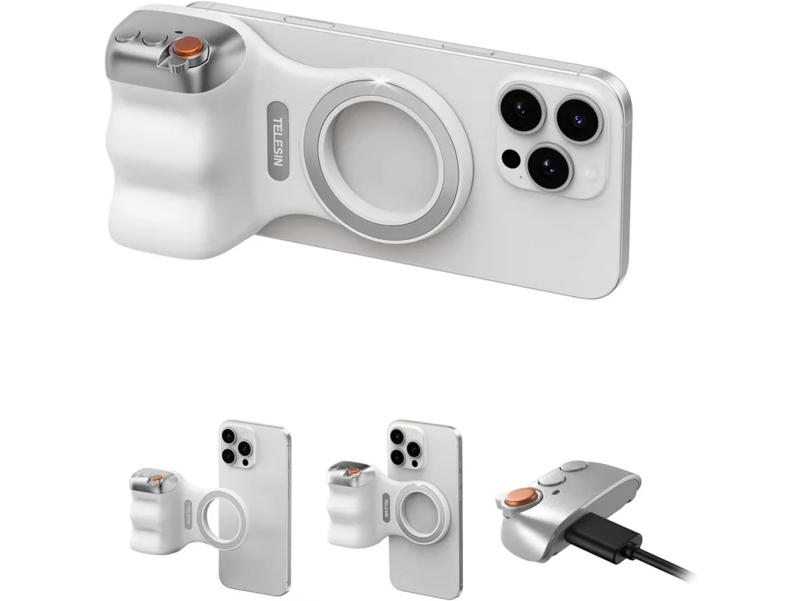 Suporte Magnético Para Câmera De Celular, Magsafe, Com Controle Remoto Sem Fio Removível, Design Ergonômico, Compatível Com Iphone/android.