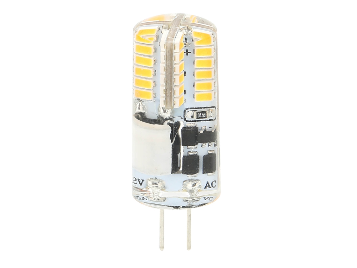 Rebe-bombilla Led G4 48led 3w 300lm Base De Pino Doble No Regulable Para Candelabro Ca Cc 12v Blanco Frío 6000-6500k