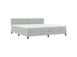 Conjunto 1 Cama Moderna Vidaxl Cinzento Veludo (200 X 200 Cm)