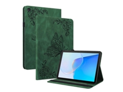 Capa de couro com estampa de borboleta e flor Webake para tablet Huawei Matepad SE