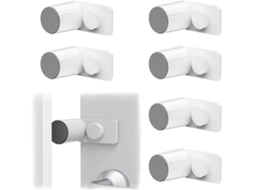 Conjunto de 4 Abraçadeiras de Vidro MDUG de Liberação Rápida para Vidro de 10mm a 12mm (ouro)