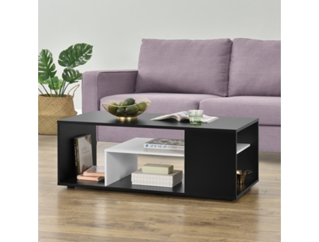 Mesa de Centro [EN.CASA] Osby  (Preto - aglomerado de partículas com face de melamina - 41 x 110 x 50 cm)