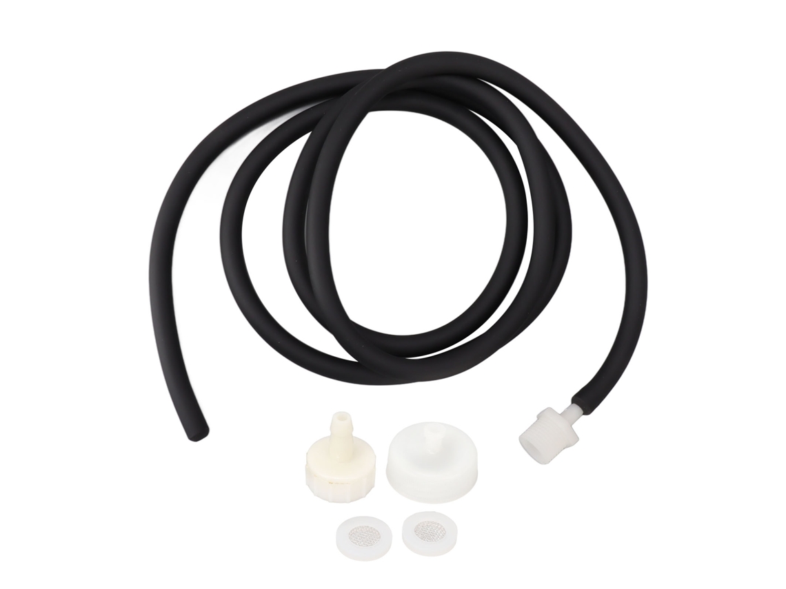 Kit Enema Portátil Silicone Reutilizável 150cm Preto
