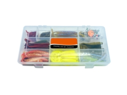 Kit De Iscas Soft 171 Peças Para Pesca