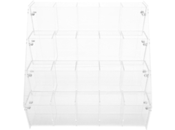 Suporte Compacto De Acrílico Transparente Para Canetas Com 4 Níveis, Ideal Para Escritório Exposit Gokoco
