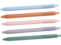 Conjunto De 5 Canetas Em Gel , Ponta Fina, Ergonômicas, Escrita