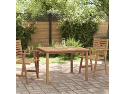 Vidaxl Mesa De Jantar P/ Jardim 110x110x77 Cm Madeira De Teca Maciça