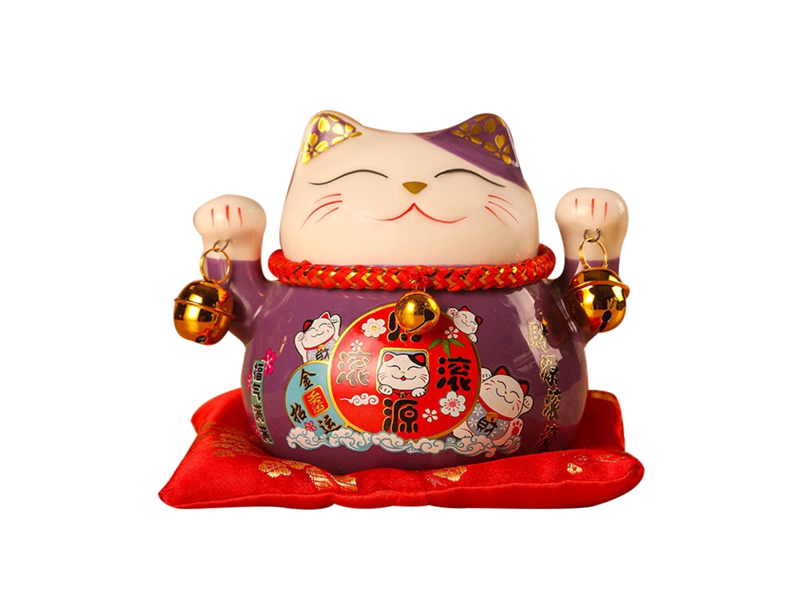 Pot de Economia Gato da Sorte LAXISCREED 4.5in Roxo