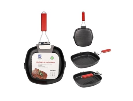 Asador grill mango plegable 24x24 cm