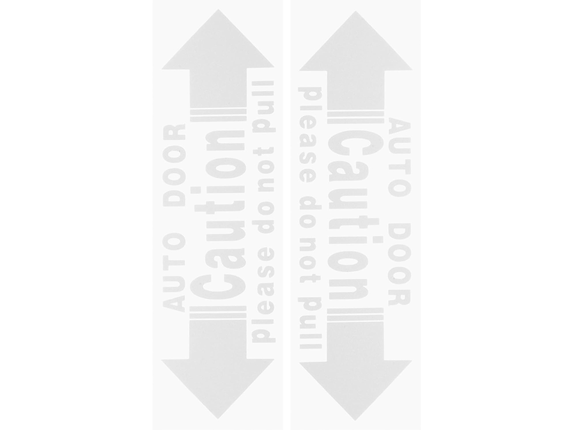 Adesivos De Segurança Transparentes Para Aviso Automático E Conciso (2 Unidades)