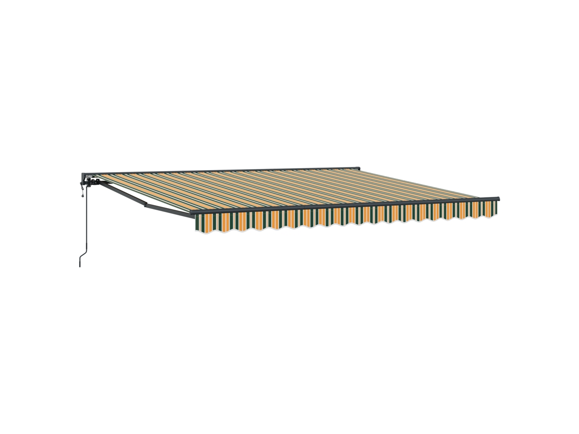 Conjunto 1 Tecido De Toldos Vidaxl Verde Poliéster (400 × 350 Cm)