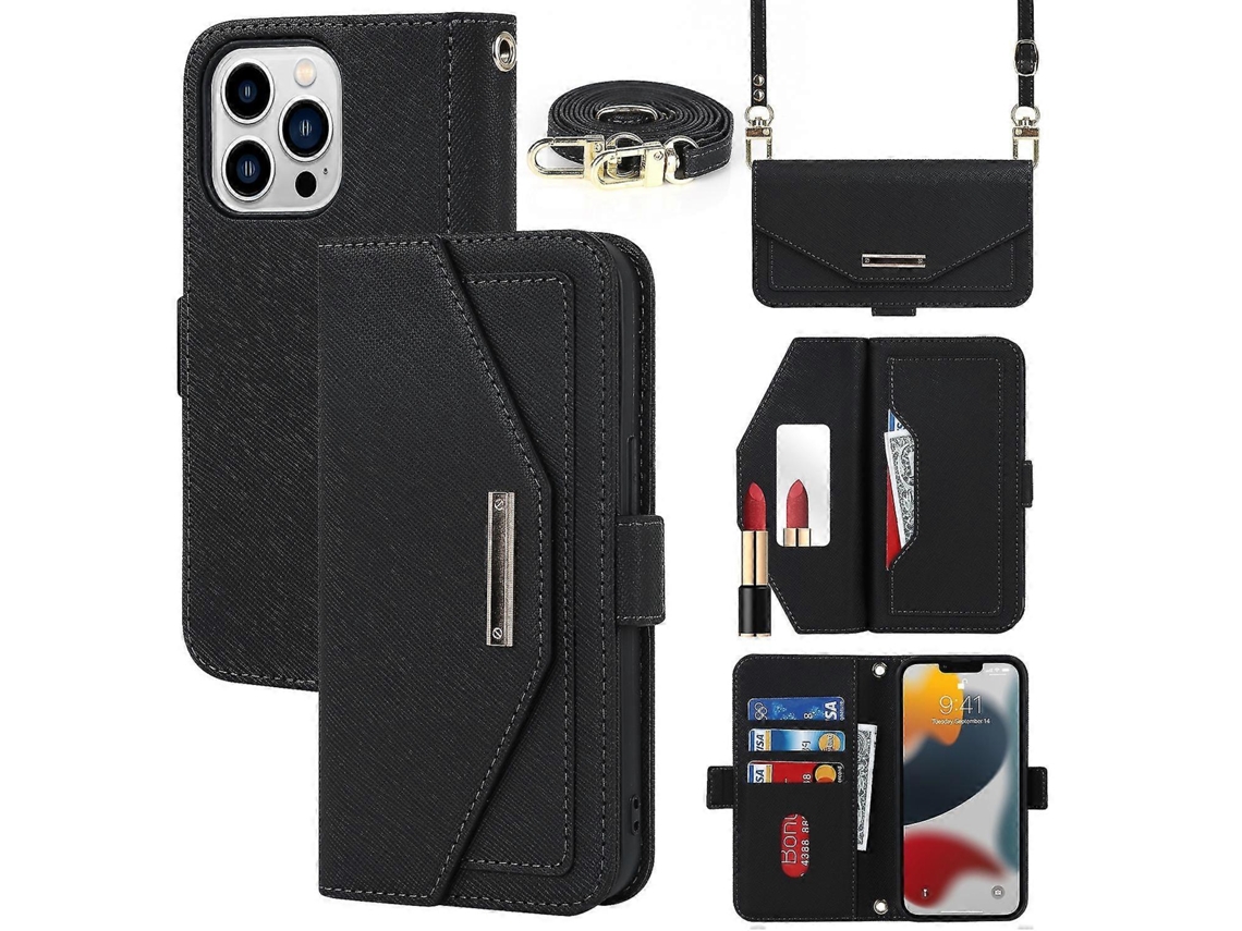 Capa de Couro com Cordão para Iphone 13 Pro Max BRILVIBERA