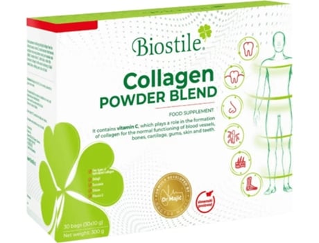Biostile Collagen Powder Blend - 5 Fontes De Colágeno Hidrolisado E Vitamina C