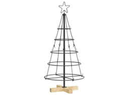 Conjunto 1 Decoração De Natal Vidaxl Preto Aço (90 Cm)