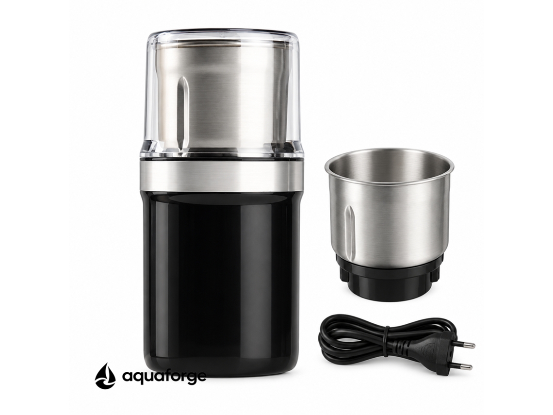 Moinho Elétrico Aquaforge M200b Com 100 G E 200 W Para Grãos E Especiarias