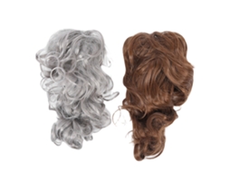2pcs Extensões De Cabelo De Rabo De Cavalo Com Alça 30cm Cacheadas Para Mulher Peruca