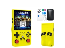Console Portátil Jogos Retrô R36max Incluindo Ps1/gba/snes, Tela Ips De 4 Polegadas, 128gb （amarelo）czhhmart