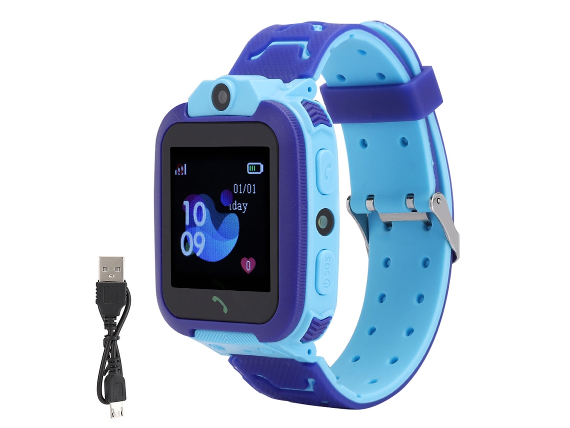 Aetheria relógio Inteligente Infantil Q12b Impermeável Posicionamento Lbs Chamada 2g Azul