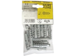 Cavilha Bipartida Em Nylon Vynex 10x50 Mm Saco Com 12 Cavilhas