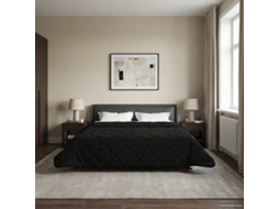 Vidaxl Edredom De Inverno Colchonete Preto 220 X 240 Cm