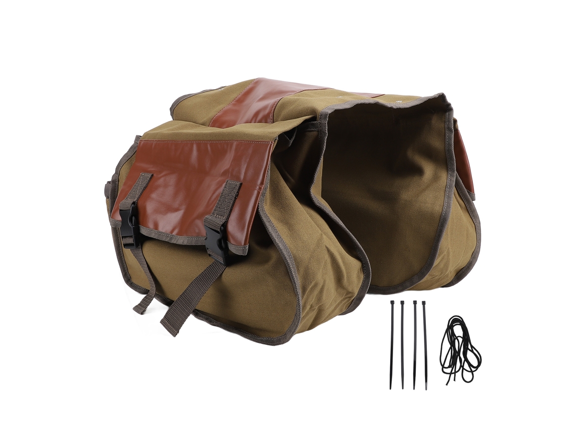 Bolsa de Selim para Bicicleta de Grande Capacidade Plegável para Viagem e Deslocamento com Acessórios