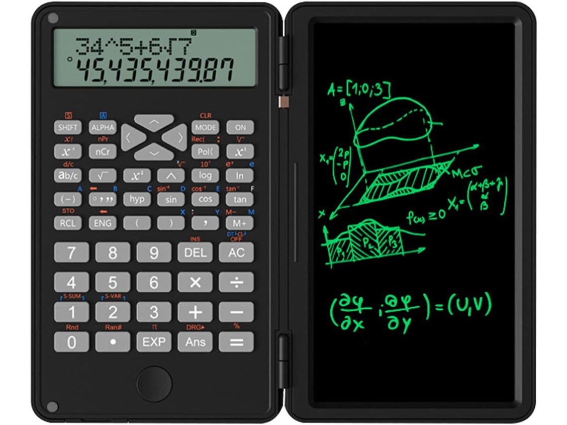 Calculadora / Bloc Notas Zh-69 Nuevo ,calculadora Con Bloc De Notas, Calculadora Científica Grande De 6 Pulgadas, Calculadora De 12 Dígitos,